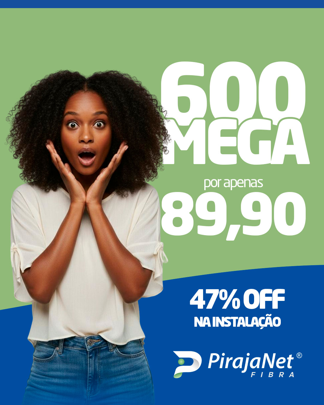 600 MEGA de Internet Fibra com Alta Estabilidade